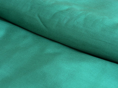 Teal Plain Pure Viscose Gaji Silk Fabric