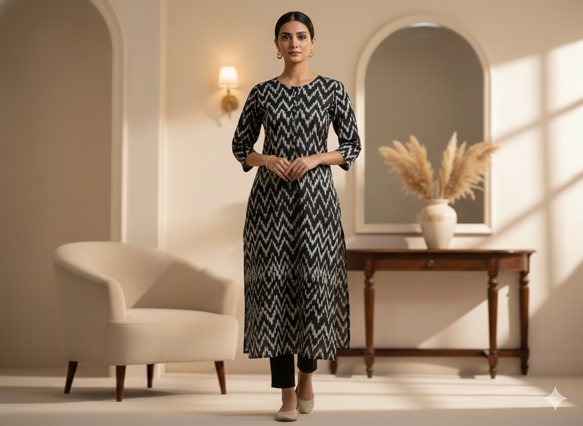 काले और ग्रे शेवरॉन पैटर्न शुद्ध कपास जैक्वार्ड कपड़ा