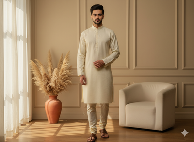 Off White Plain 100% Pure Mul Mul Cotton