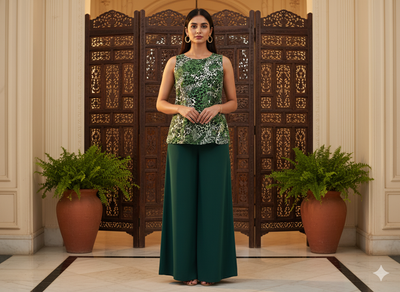 Light Green Leopard Digitally Printed Butter Crepe Fabric