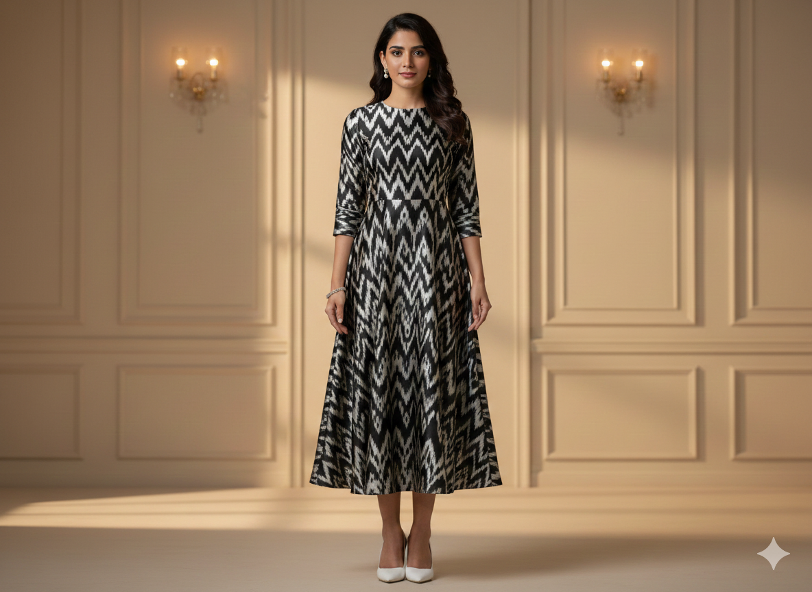 काले और ग्रे शेवरॉन पैटर्न शुद्ध कपास जैक्वार्ड कपड़ा