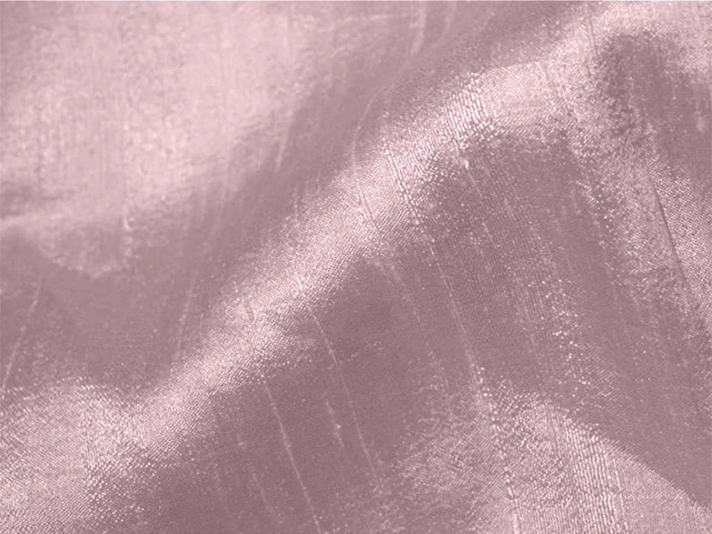 Dusty Lilac Plain Bangalore Raw Silk Fabric  (Wholesale)