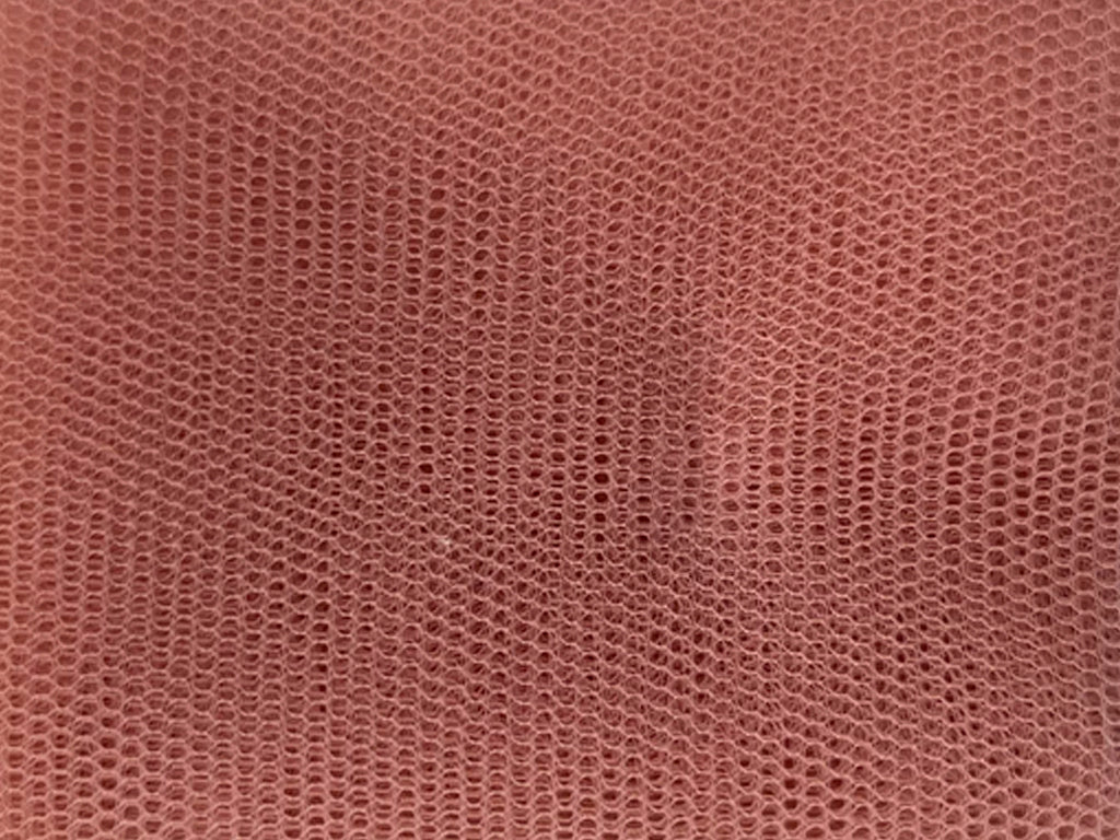 Peach Pink Plain Net Fabric