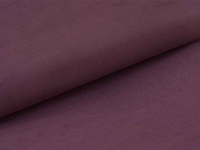 Dark Purple Plain Net Fabric