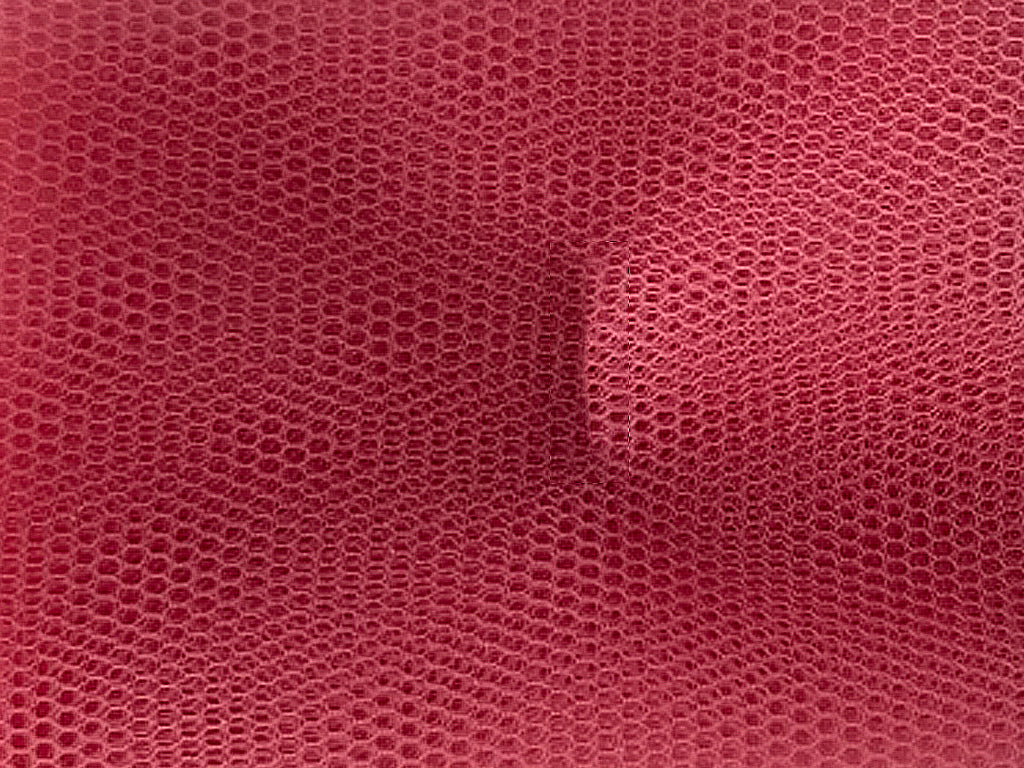 Cardinal Red Plain Net Fabric