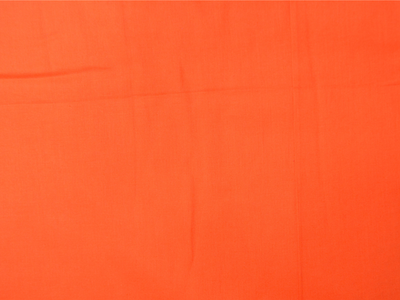 Orange Plain 100% Pure Mul Mul Cotton