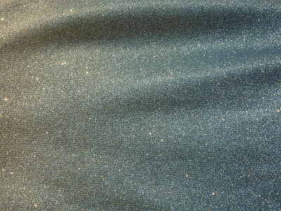 Blue & Golden Dual Shade Plain Shimmer Bonding Fabric