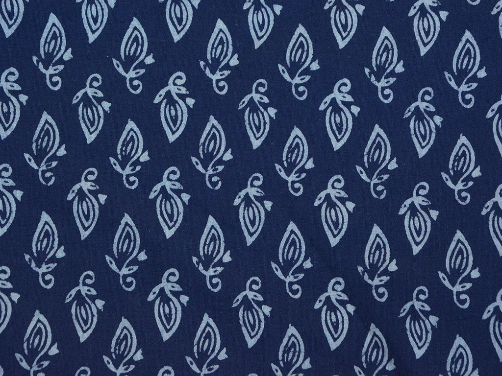 Indigo Blue Pure Cotton Fabric