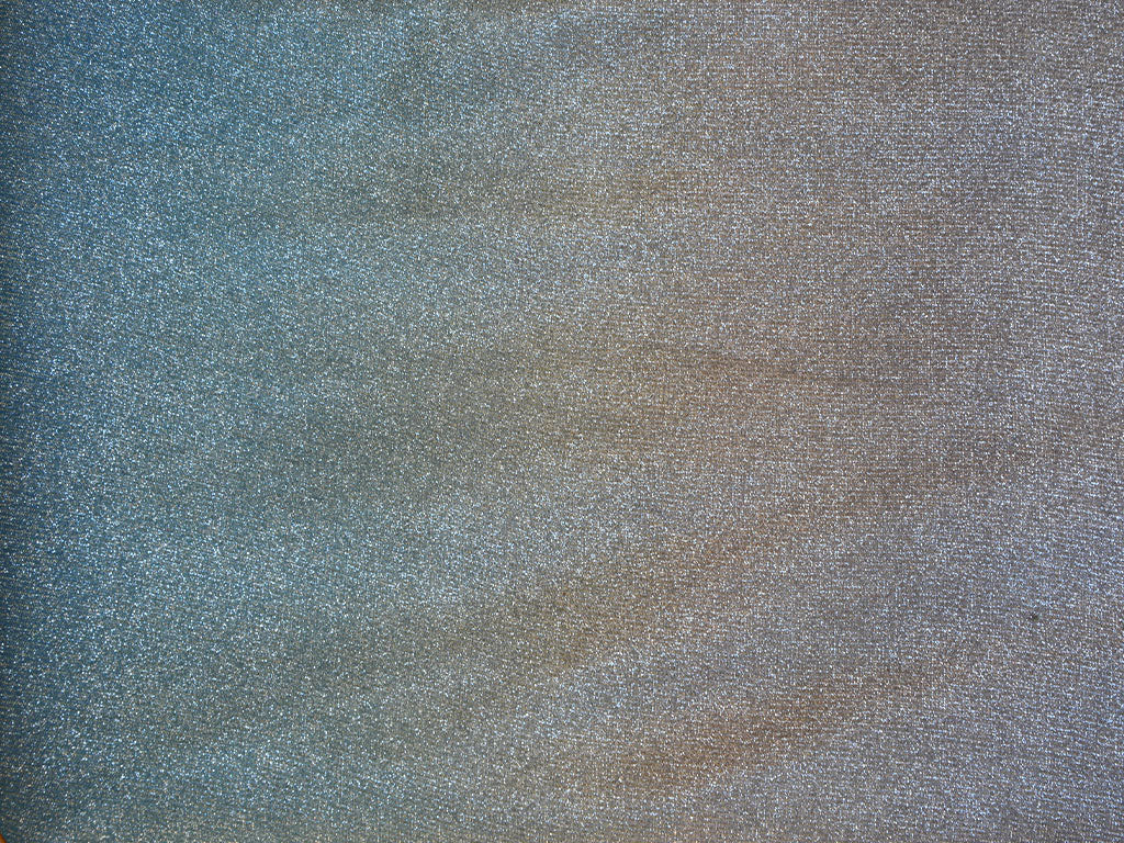 Blue & Golden Dual Shade Plain Shimmer Bonding Fabric