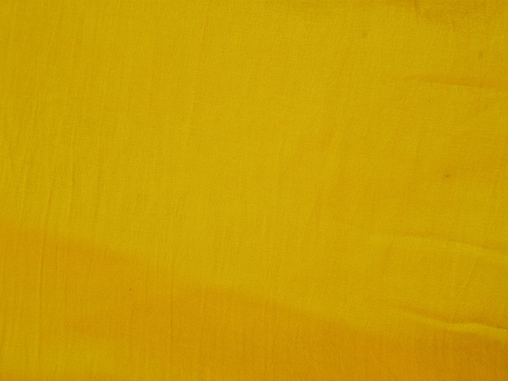 Sunny Yellow Plain Pure Viscose Gaji Silk Fabric