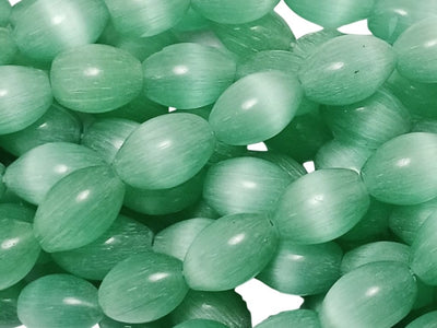 Sea Green Oval Shaped Real Monalisa Stone Beads