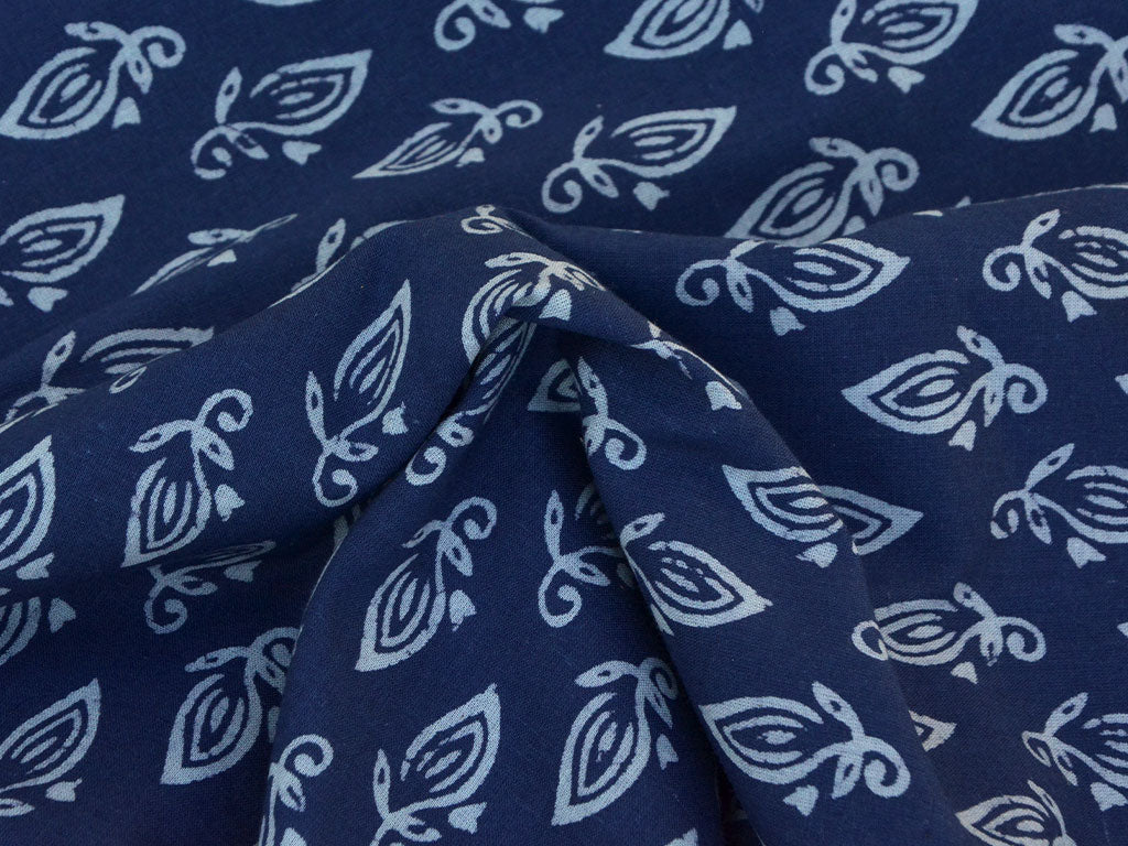 Indigo Blue Pure Cotton Fabric