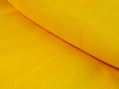 Sunny Yellow Plain Pure Viscose Gaji Silk Fabric