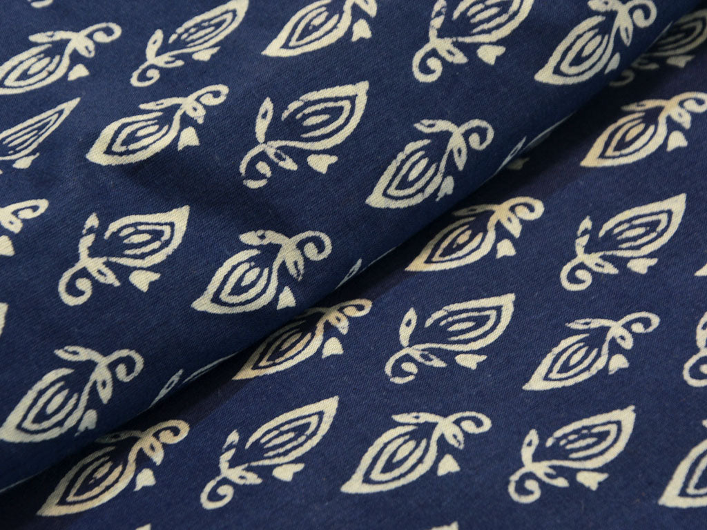 Indigo Blue Pure Cotton Fabric