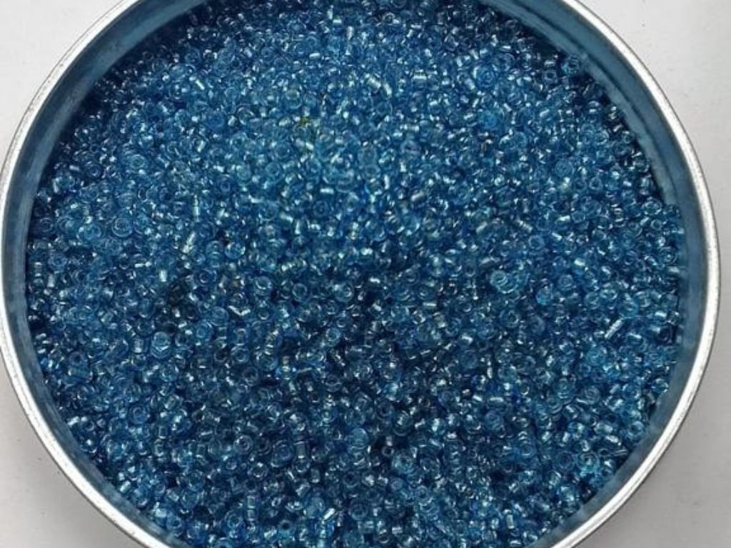 Blue Silverline Round Rocaille Glass Seed Beads- 2 mm (Wholesale)