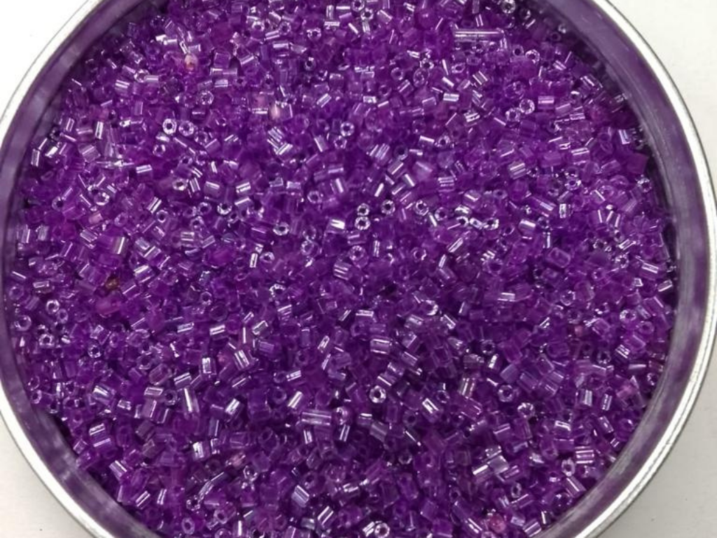 Light Purple Transparent 2 Cut Glass Seed Beads- 2 mm (Wholesale)