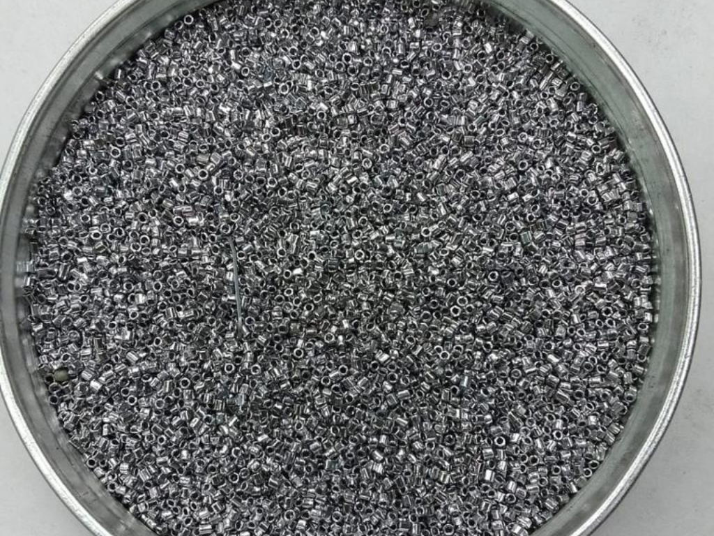 Bright Silver 2 Cut Glass Seed Beads- 1.5 mm (Wholesale)