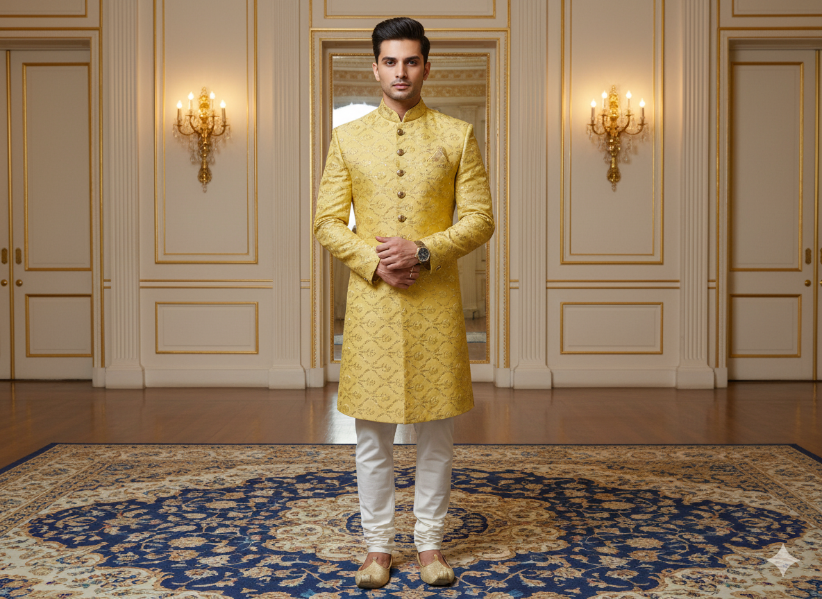 गोलेन मेटैलिक सेक्विन कढ़ाई मलाई साटन कपड़ा