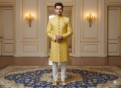 गोलेन मेटैलिक सेक्विन कढ़ाई मलाई साटन कपड़ा