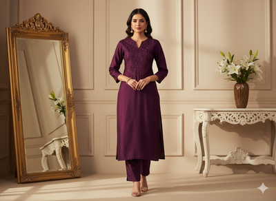 वाइन प्लेन शुद्ध विस्कोस गाजी सिल्क फैब्रिक