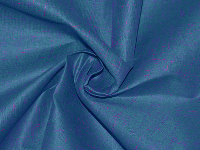 Blue & Pink Shaded Plain Cotton Linen Fabric