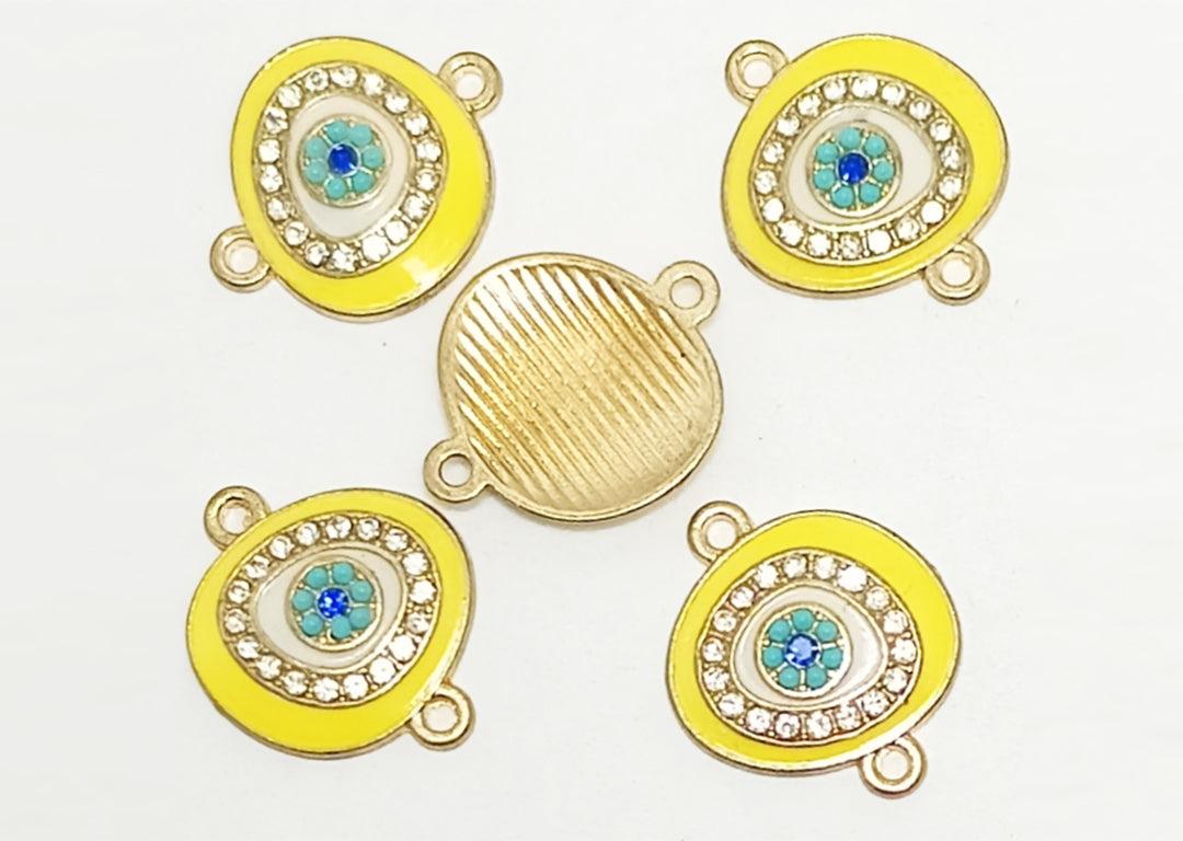 Evil Eye Enamel Charms