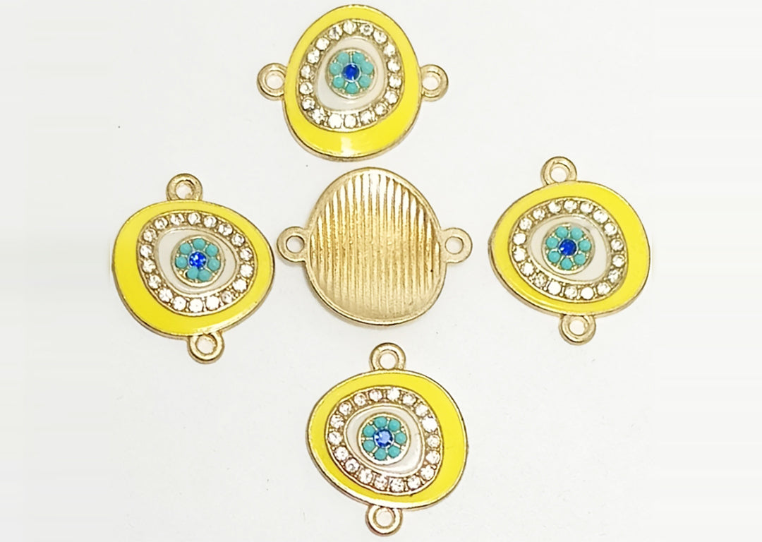 Evil Eye Enamel Charms