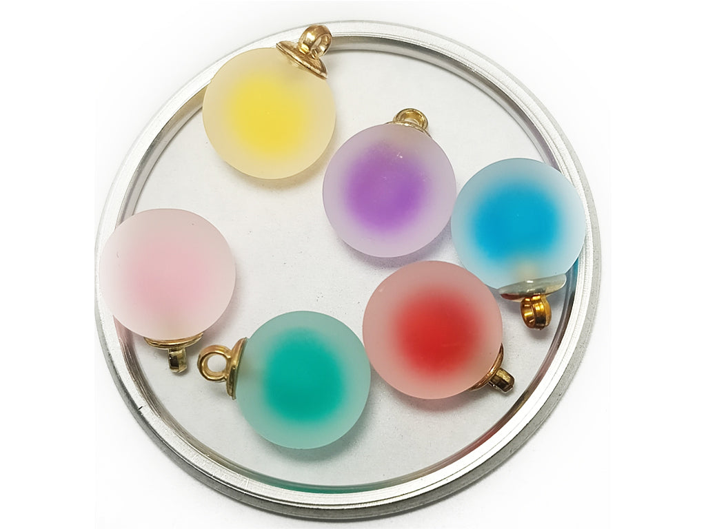 Multicolor Spherical Acrylic Beads With Hook