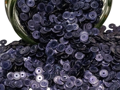 Purple Circular One Hole Plastic Sequins