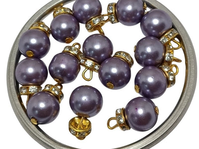 Purple Spherical Loreal Beads