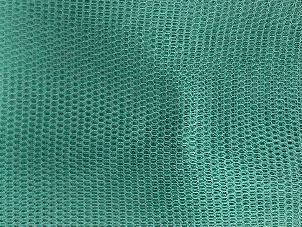 Light Teal Green Plain Net Fabric