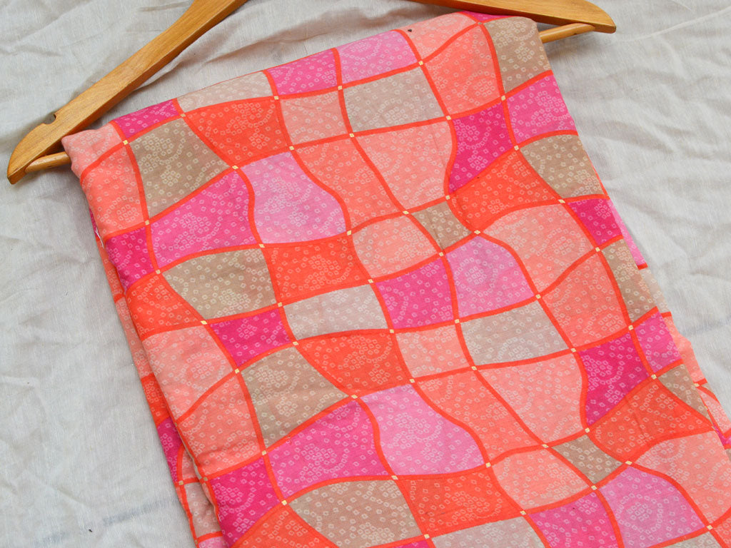 Multicolor Geometric Pure Mul Mul Cotton Fabrics