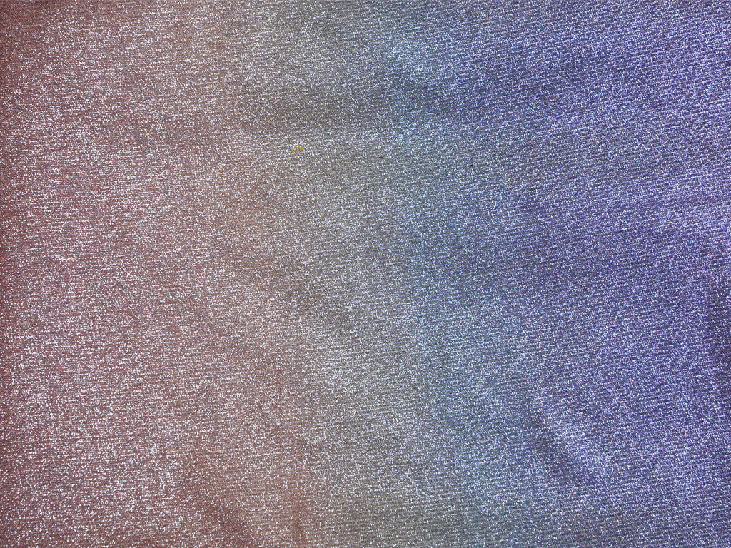 Blue & Rust Dual Shade Plain Shimmer Bonding Fabric