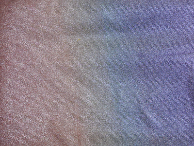 Blue & Rust Dual Shade Plain Shimmer Bonding Fabric