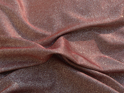 Blue & Rust Dual Shade Plain Shimmer Bonding Fabric