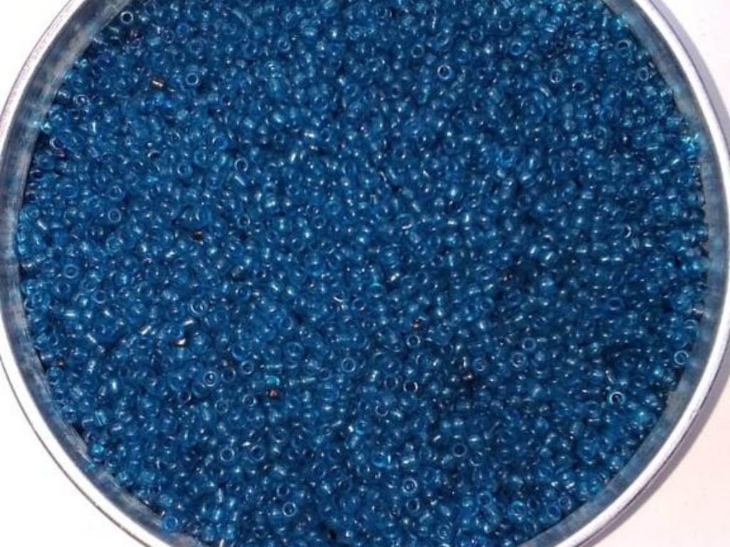 Dark Blue Transparent Round Rocaille Glass Seed Beads- 2 mm (Wholesale)