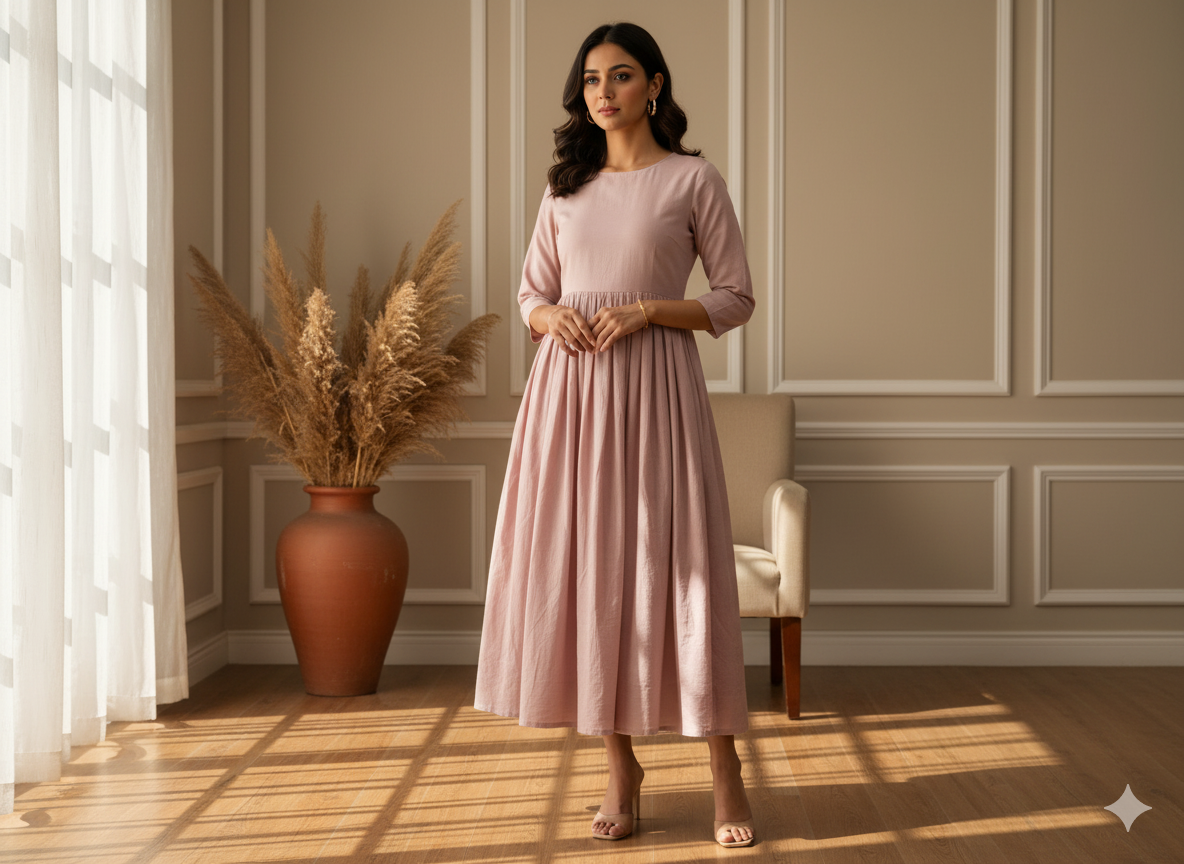 Light Purple Plain 100% Pure Mul Mul Cotton