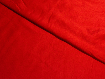 Bright Red Plain Malai Satin Fabric