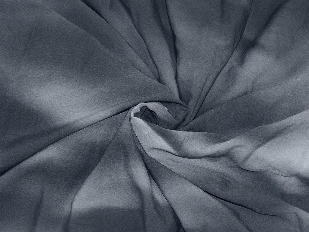 Gray Abstract Crepe Fabric