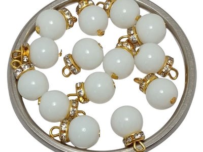 White Spherical Loreal Beads