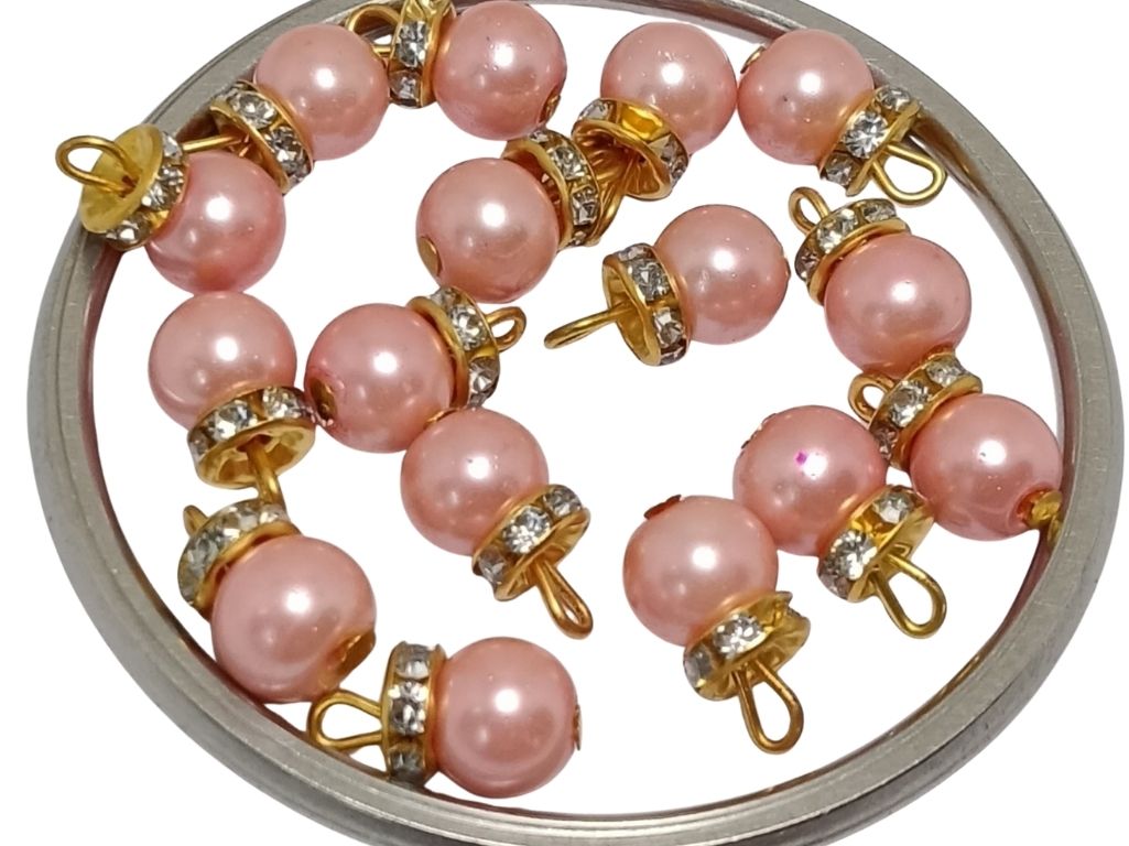 Dark Peach Spherical Loreal Beads