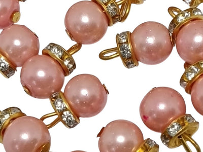 Dark Peach Spherical Loreal Beads