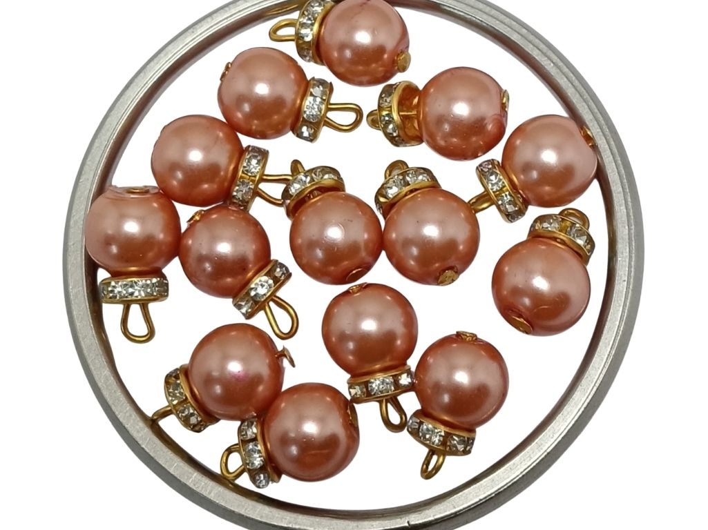 Brown Spherical Loreal Beads