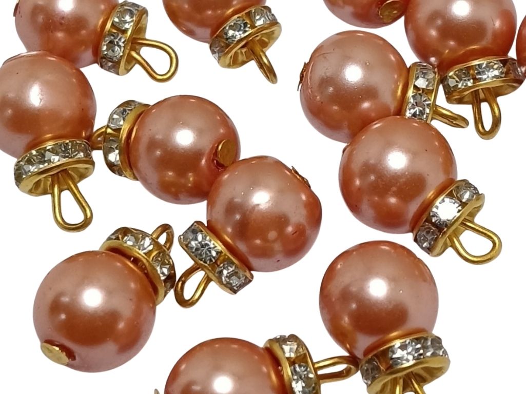 Brown Spherical Loreal Beads