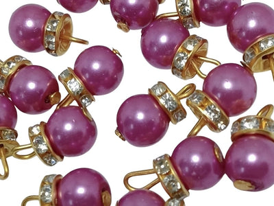 Purple Spherical Loreal Beads