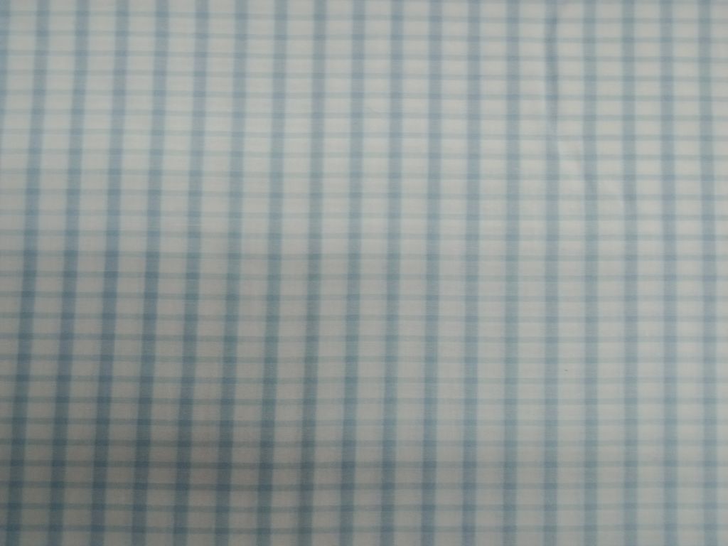 Light Blue Cotton Plaid Check Fabric