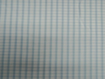 Light Blue Cotton Plaid Check Fabric