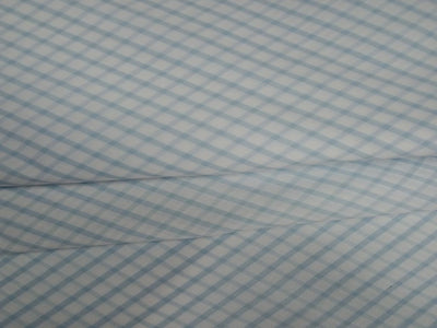 Light Blue Cotton Plaid Check Fabric