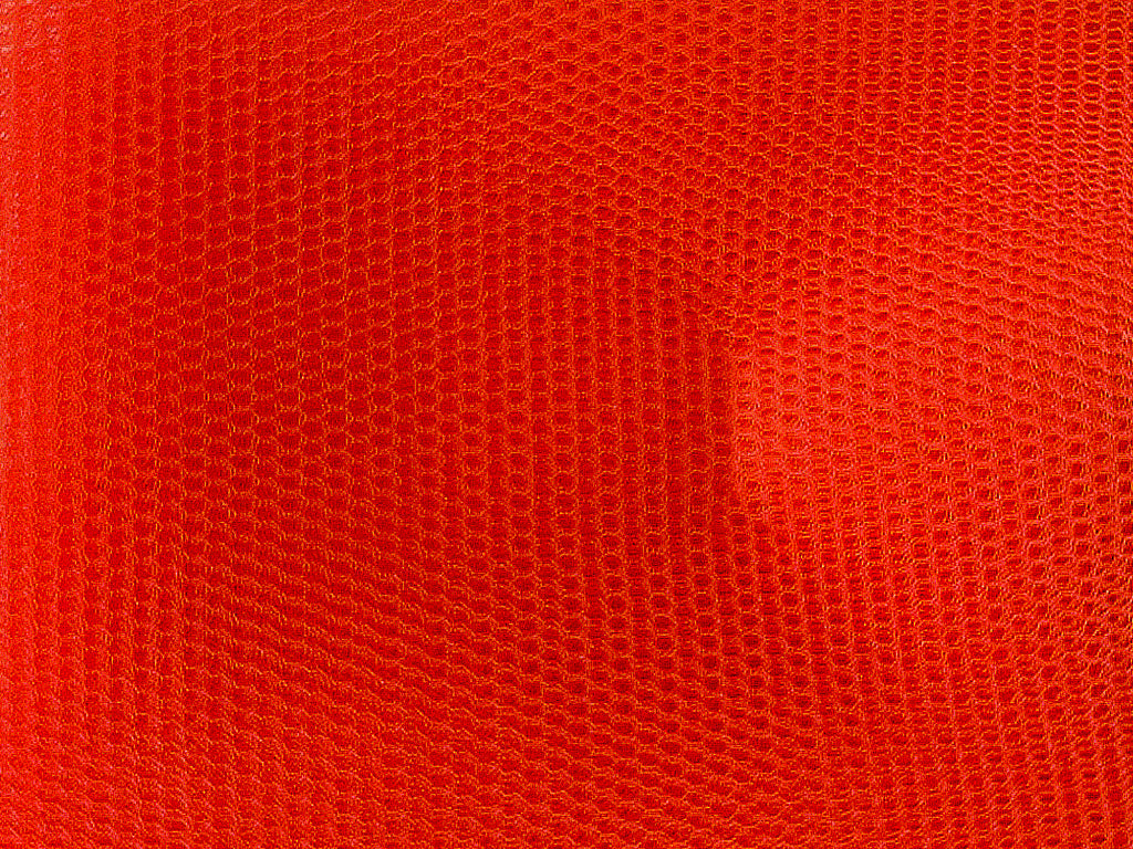 Bright Red Plain Net Fabric (Wholesale)