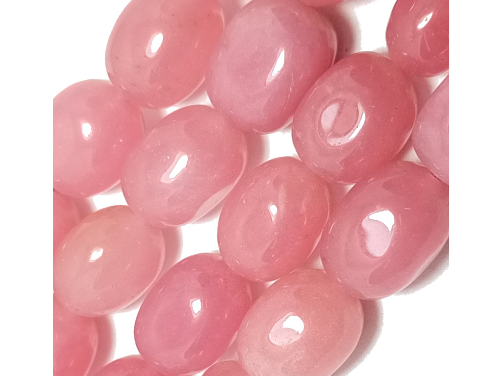 Pink Tumble Natural Stone Beads